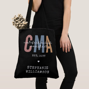 Custom CMA Certified Medical Assistant Tote Bag