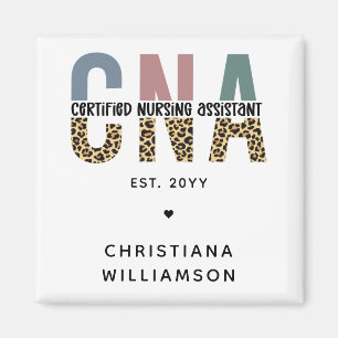 Custom CNA Certified Nursing Assistant Gifts Magnet