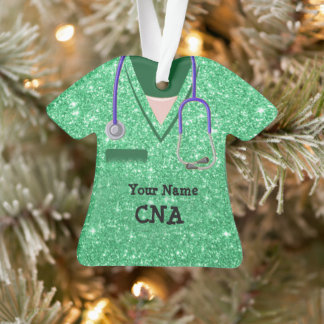 Custom CNA nursing school doctor physician health Ornament