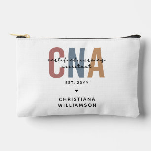 Custom CNA Retro Certified Nursing Assistant Gifts Accessory Pouch