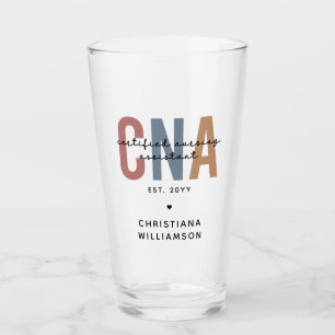 Custom CNA Retro Certified Nursing Assistant Gifts Glass
