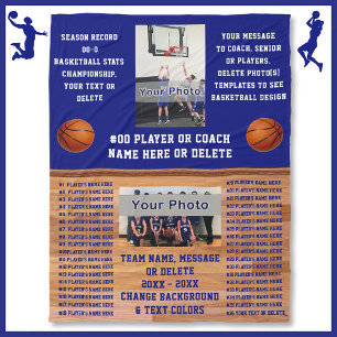 Custom COACH and Basketball SENIOR Night Gifts,  Fleece Blanket