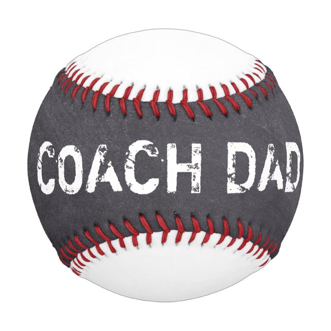 Custom Coach Dad Father's day Baseball (Front)