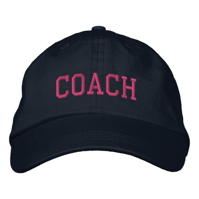 Custom Coach Gift Embroidered Hat (Front)