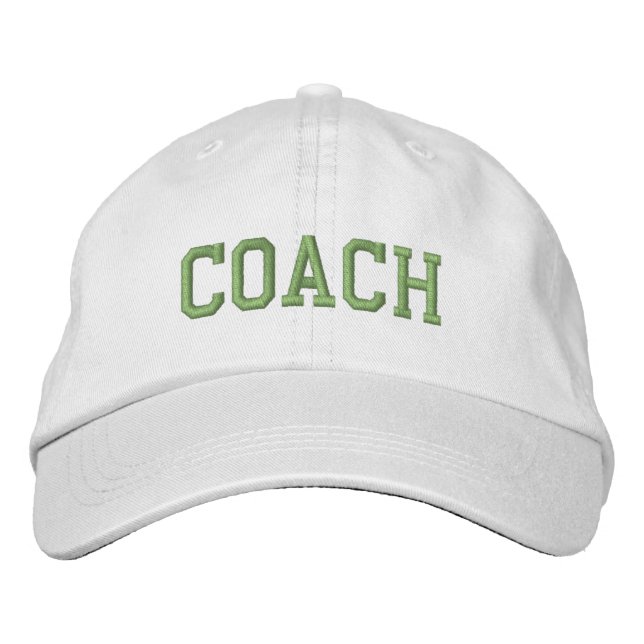 Custom Coach Gift Embroidered Hat (Front)