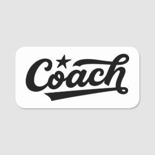 Custom Coach Logo Tag–Personalized Badge