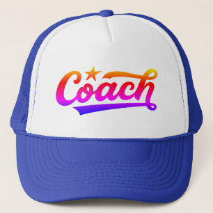 Custom Coach Trucker Hat – Personalised Team Logo 
