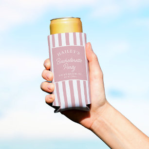 Custom Coastal Bachelorette Beachy & Fun Seltzer Can Cooler