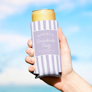 Custom Coastal Bachelorette Beachy & Fun Seltzer Can Cooler