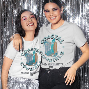 Custom Coastal Cowgirls Bachelorette Weekend T-Shirt