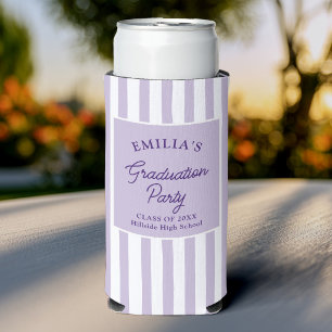 Custom Coastal Graduation Party Fun Seltzer Can Cooler