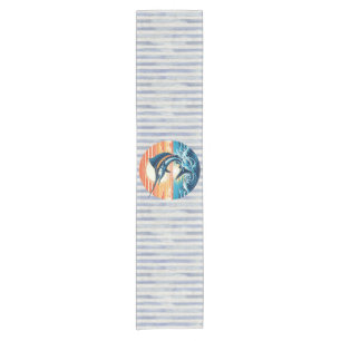 Custom Coastal/nautical/beach marlin sunset Short Table Runner