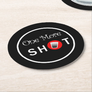 Custom Coasters with Shot Glass Graphic