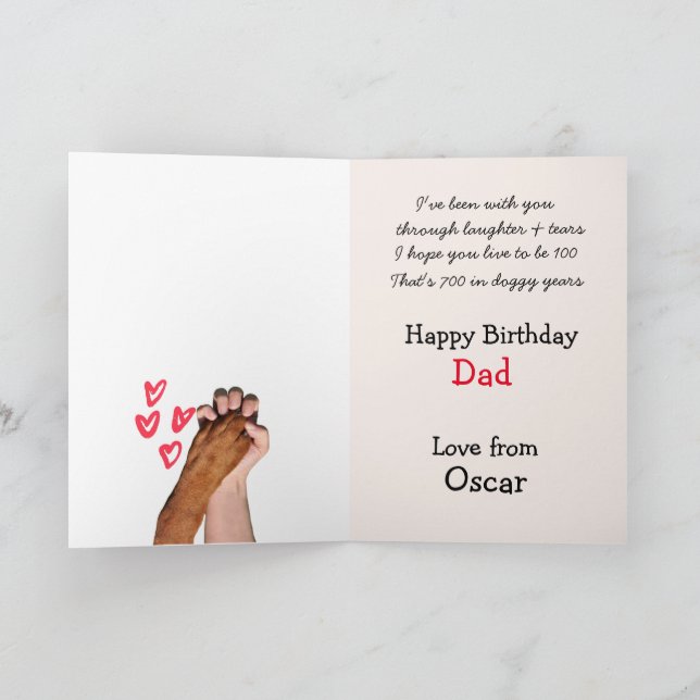 Custom Cockapoo Happy Birthday Card (Inside)