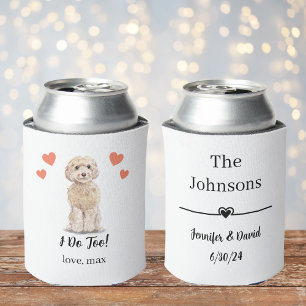 Custom Cockapoo Pet Wedding Can Cooler