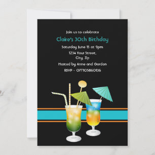 Custom Cocktail Party Invitation