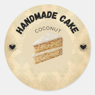Custom Coconut Cake Labels   Personalised Bakery P