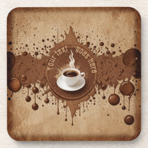 Custom coffee coaster