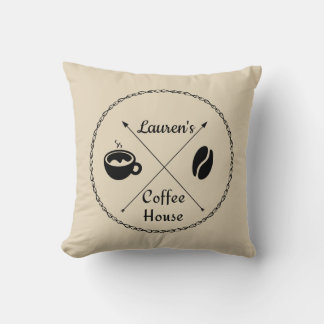 Custom Coffee House Pillow