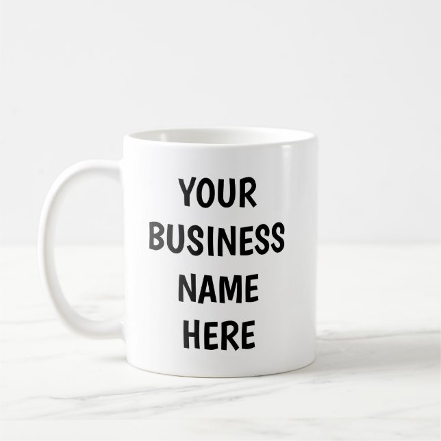 CUSTOM COFFEE MUG PROMOTIONAL SWAG (Left)