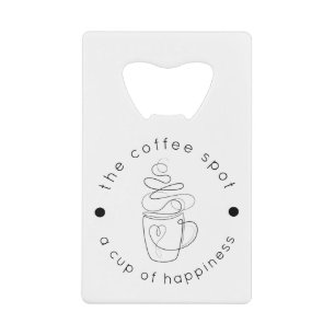 Custom Coffee Shop Add Your Logo Modern Minimalist