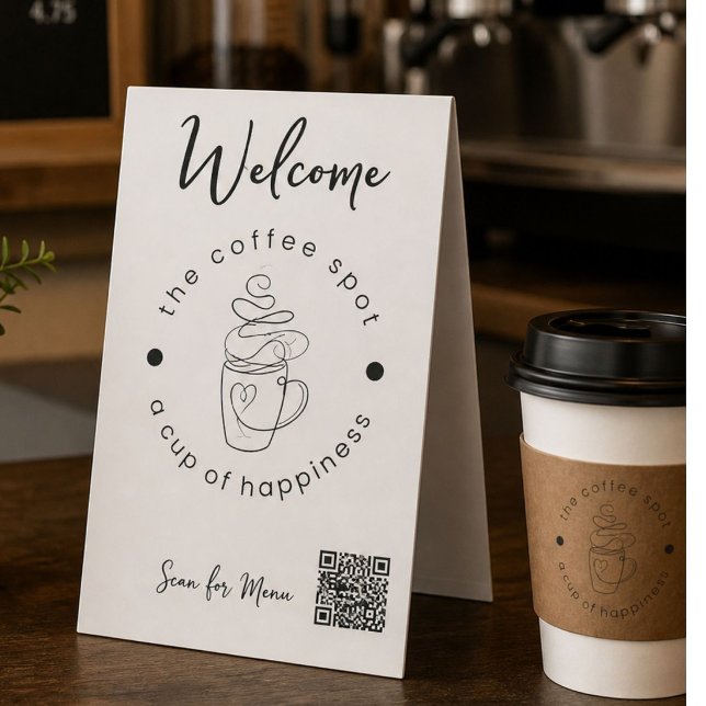 Custom Coffee Shop Add Your Logo Modern Minimalist (Creator Uploaded)