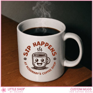 Custom Coffee Shop Café Coffee Bar Mug