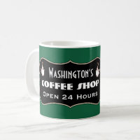 Custom Coffee Shop Mug Gift 