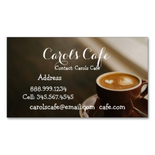 Custom Coffeehouse Cafe Coffee Shop Business Card