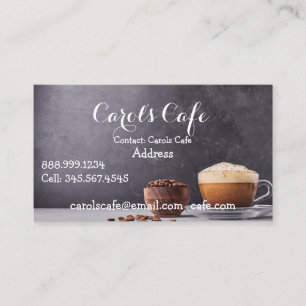 Custom Coffeehouse Cafe Coffee Shop Business Card