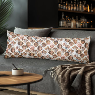 Custom Collage 12 Photo - All Over Pattern Body Cushion