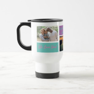 Custom Collage 3 Photo Personalised Grandma Travel Mug