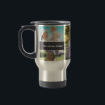 Custom Collage 6 Photo  Personalised chalked Travel Mug<br><div class="desc">Every morning I know most of us love to reach for that hot beverage. I notice this whenever our children's grandparent sleepover. So when I designed a mug for them a few years ago I know it's a loved item. I hope your loved one will also enjoy a collage of...</div>