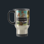 Custom Collage 6 Photo  Personalised chalked Travel Mug<br><div class="desc">Every morning I know most of us love to reach for that hot beverage. I notice this whenever our children's grandparent sleepover. So when I designed a mug for them a few years ago I know it's a loved item. I hope your loved one will also enjoy a collage of...</div>