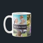 Custom Collage 6 Photos, Personalised, chalked Coffee Mug<br><div class="desc">Every morning I know most of us love to reach for that hot beverage. I notice this whenever our children's grandparent sleepover. So when I designed a mug for them a few years ago I know it's a loved item. I hope your loved one will also enjoy a collage of...</div>