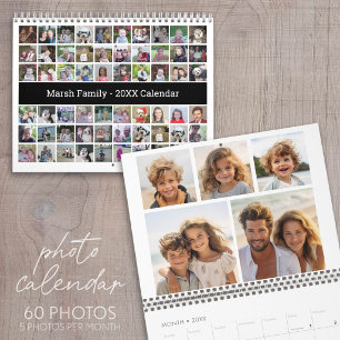 Custom Collage Modern Family - 60 Photo Calendar