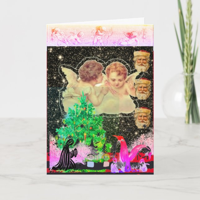 CUSTOM COLLAGE ORIGINAL DESIGN CHRISTMAS CARD (Front)