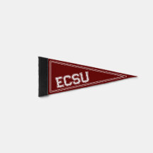 Custom College Dark Red Pennant Flag
