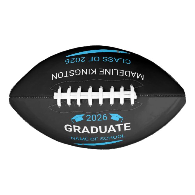 Custom College School Graduation 2026 American Football (Front)