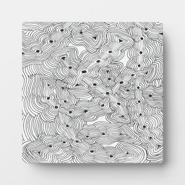 Custom Color Ant Farm Original Abstract Design Plaque (Front)