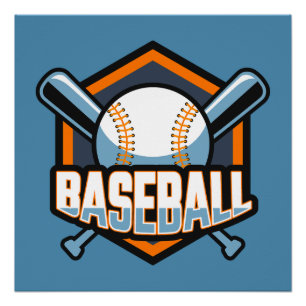 Custom Color Baseball Poster
