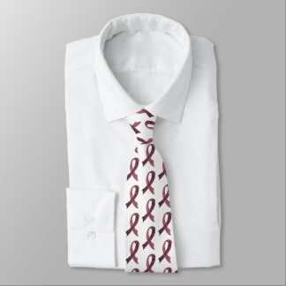 Custom Color Cause Awareness Ribbon Neck Tie