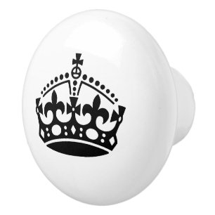 Custom color crown door and drawer knob