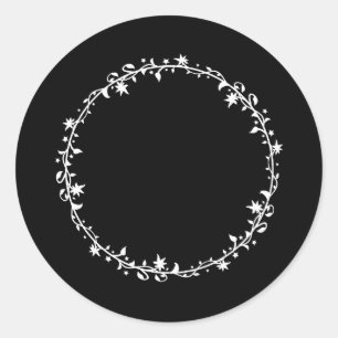 CUSTOM COLOR Decorative Circle You Personalise B15 Classic Round Sticker