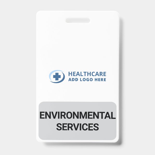 Custom Color EVS Environmental Services Companion ID Badge (Front)