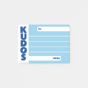 Custom color kudos employee recognition post-its post-it notes