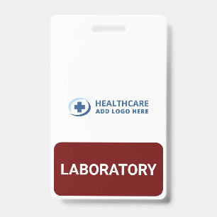 Custom Color Phlebotomist Laboratory Companion ID Badge