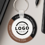 Custom Color Promotional Business Logo Branded Key Ring<br><div class="desc">Easily personalize this keychain with your own company logo or custom image. You can change the background color to match your logo or corporate colors. Custom branded keychains with your business logo are useful and lightweight giveaways for clients and employees while also marketing your business. No minimum order quantity. Bring...</div>