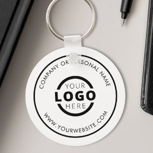 Custom Color Promotional Business Logo Branded Key Ring