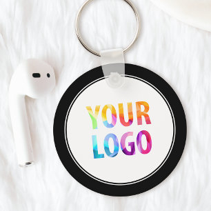 Custom Color Promotional Business Logo Branded Key Ring